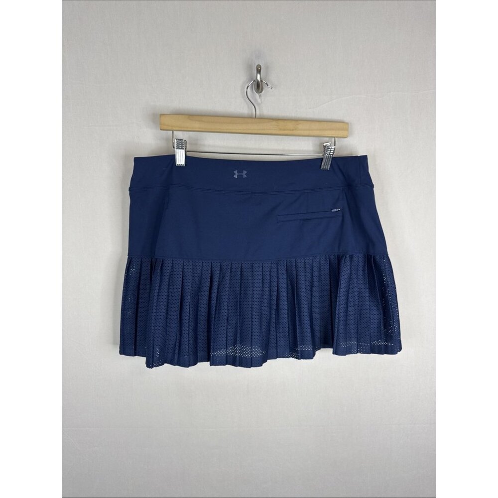 Under Armour Navy Pleated Athletic Skort Womens‎ XL Tennis Golf Heatgear